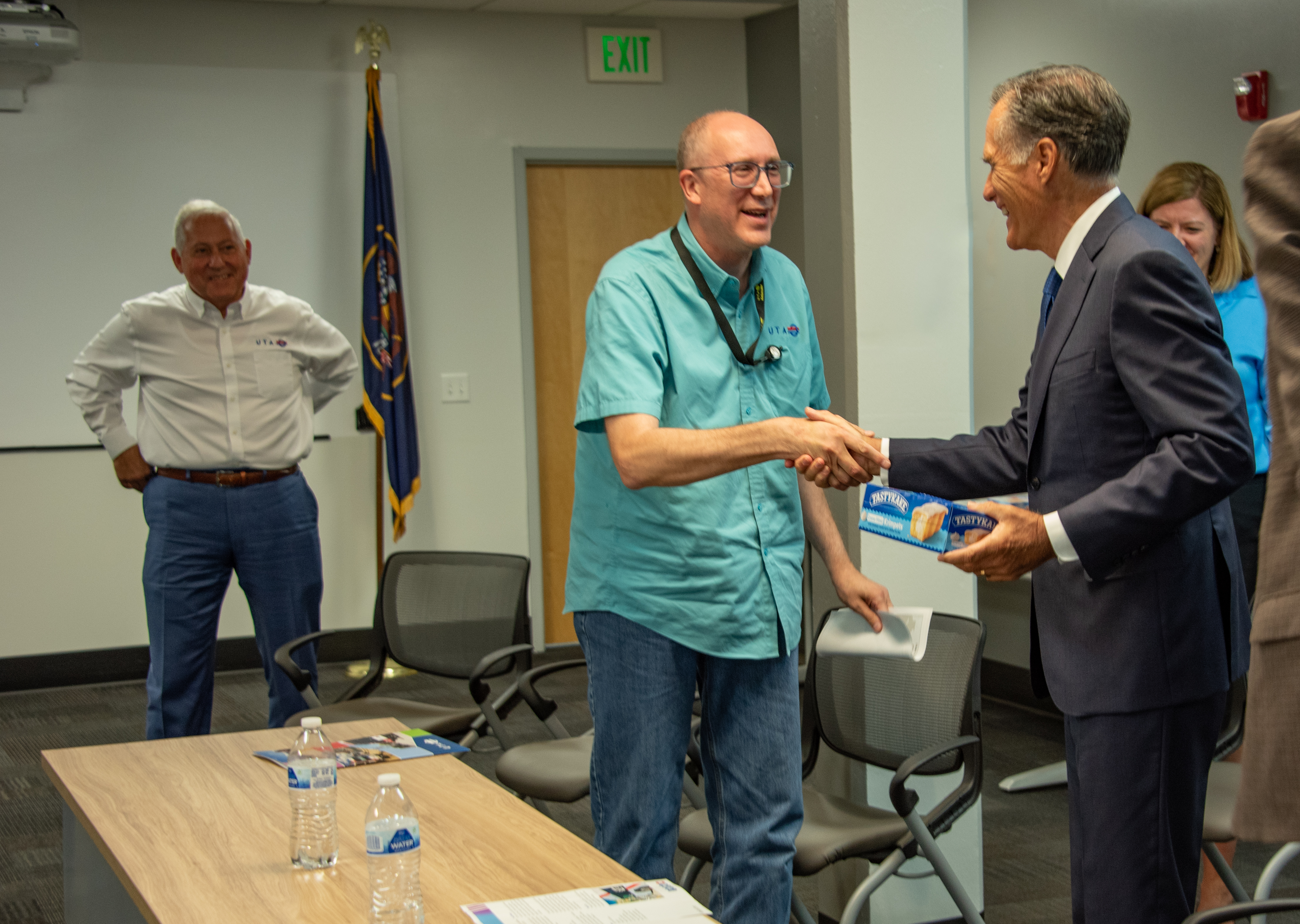 Senator Romney and Jay Fox